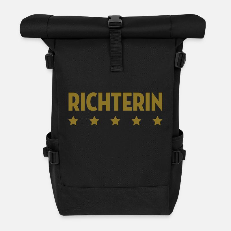 Richter Richterin Recht Gericht Rechtsanwalt - Rolltop Rucksack - Schwarz