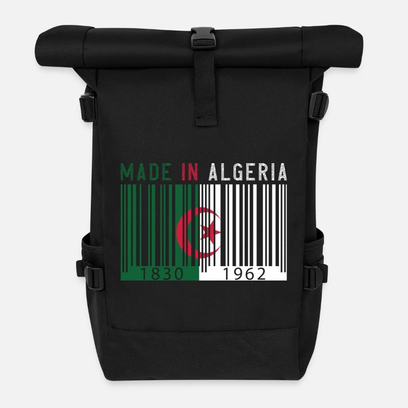 Algérie Millésime Cadeau MADE IN ALGERIA - Sac à dos roll top - noir