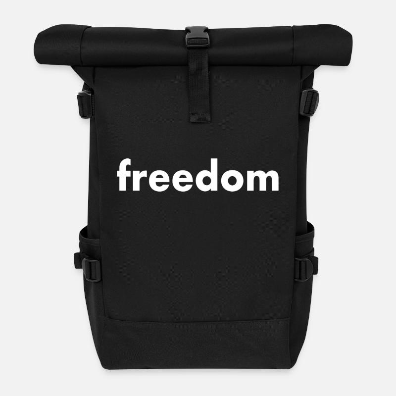 Freedom - Rolltop Rucksack - Schwarz