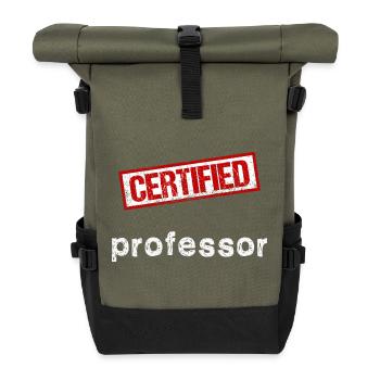 Professor - Roll Top Backpack - olive/black - Front