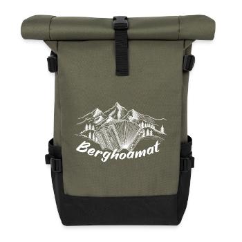 Harmonica Alps - Berghoamat (f) | ZiachON! - Roll Top Backpack - olive/black - Front