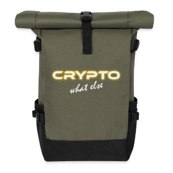 Crypto Trader Quoi d’autre - Sac à dos roll top - olive/noir - Devant
