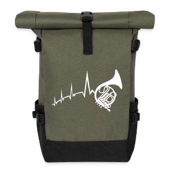 Cor de chœur - Sac à dos roll top - olive/noir - Devant