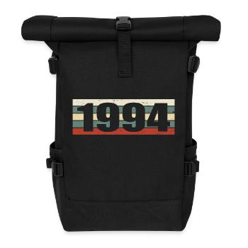 1994 Jahrgang 1994 Geschenk 1994 Geburtstag 1994 - Rolltop Rucksack - Schwarz - Vorne