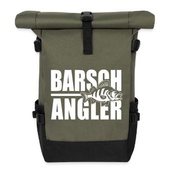 Perch angler Perch hunter Perch fishing Perch perch - Roll Top Backpack - olive/black - Front