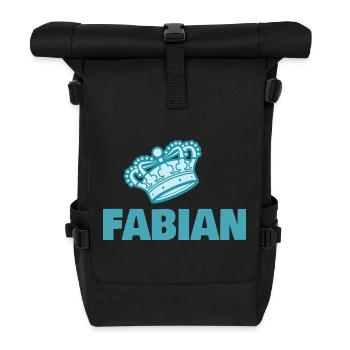 Fabian - Roll Top Backpack - black - Front