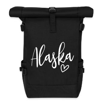 Les femmes de l’Alaska Heart Love Alaska - Sac à dos roll top - noir - Devant