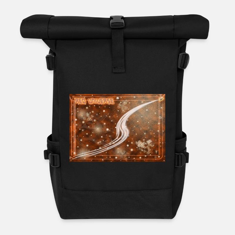 Red Universe - Rolltop Rucksack - Schwarz