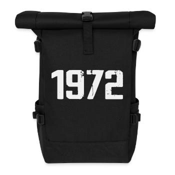 Legendär seit 1972 Vintage 1972 Retro 1972 - Rolltop Rucksack - Schwarz - Vorne