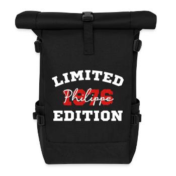 Limitierte Philippe-Ausgabe 1976 - Rolltop Rucksack - Schwarz - Vorne