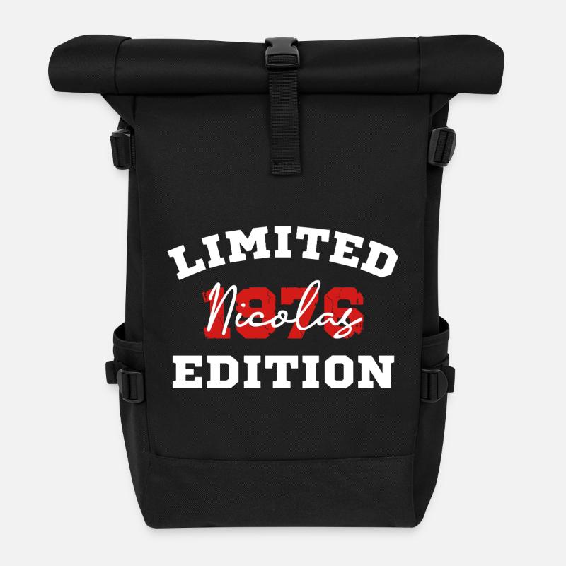Limited Edition Nicolas - Roll Top Backpack - black