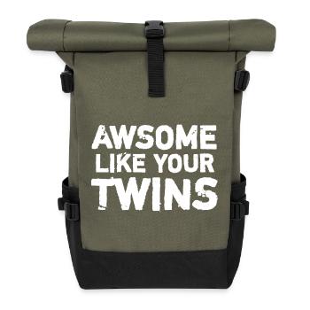 Diction des Gémeaux - Sac à dos roll top - olive/noir - Devant