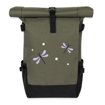 Libelle - Rolltop Rucksack - Olive/Schwarz - Vorne