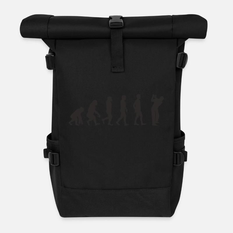 Evolution Golf - Rolltop Rucksack - Schwarz