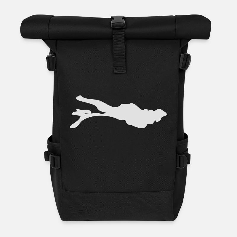 bodensee - Rolltop Rucksack - Schwarz