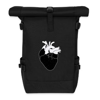 Galactic heart - Roll Top Backpack - black - Front