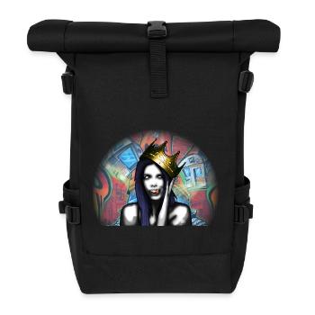 Königin von Graffiti von Custom - Rolltop Rucksack - Schwarz - Vorne