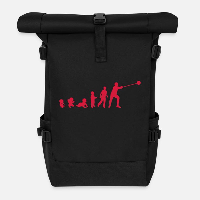 Entwicklung Hammerwurf Männer adult baby - Rolltop Rucksack - Schwarz