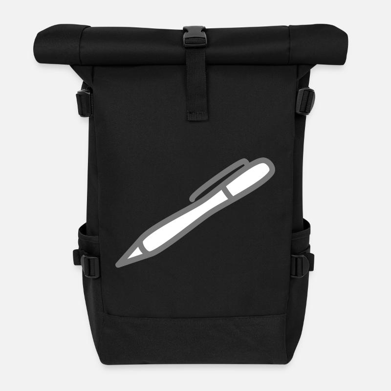 kugelschreiber pen - Rolltop Rucksack - Schwarz