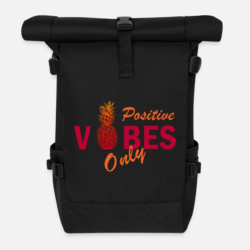 vibrations positives uniquement - Sac à dos roll top - noir