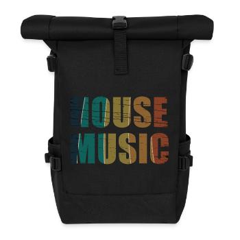 House Music - Roll Top Backpack - black - Front