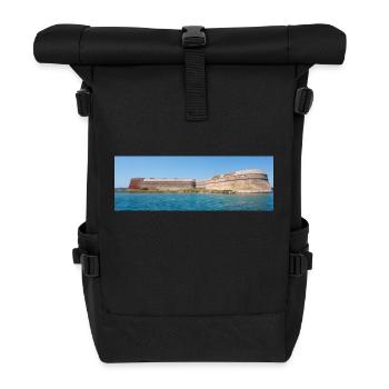 St. Nicholas' Fortress (Tvrđava sv. Nikole) in the - Roll Top Backpack - black - Front