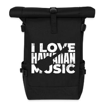 Ukulele Liebhaber Spruch - Rolltop Rucksack - Schwarz - Vorne