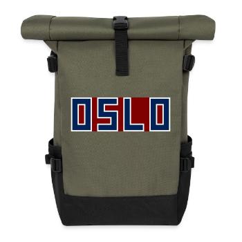 Oslo - Sac à dos roll top - olive/noir - Devant