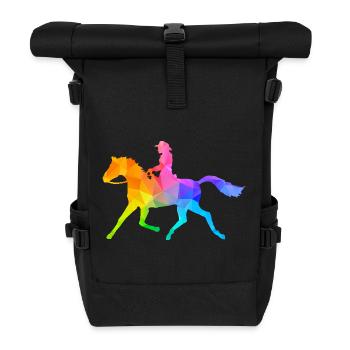 Cavalier western - Sac à dos roll top - noir - Devant