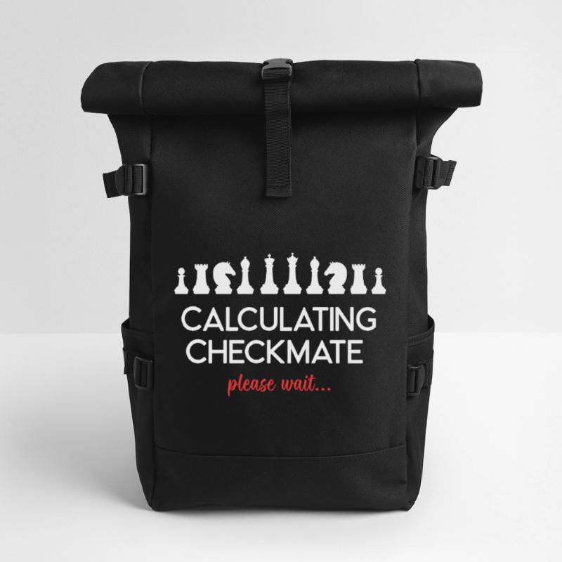 Chess - Calculating Checkmate, please wait... Roll Top Backpack