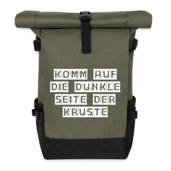 Passe du côté sombre de la croûte - Sac à dos roll top - olive/noir - Devant