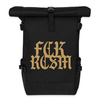 Merde au racisme FCK RCSM - Sac à dos roll top - noir - Devant