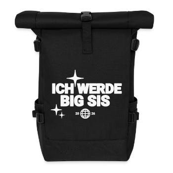 Ich Werde Big Sis - Rolltop Rucksack - Schwarz - Vorne