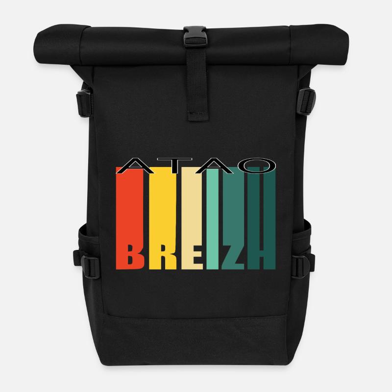 Breizh atao - Rolltop Rucksack - Schwarz