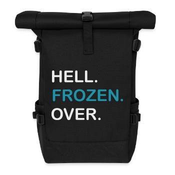 Hell Freezes to Hell Frozen Over - Roll Top Backpack - black - Front