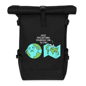 GIS Cartography Cartography Geography - Roll Top Backpack - black - Front