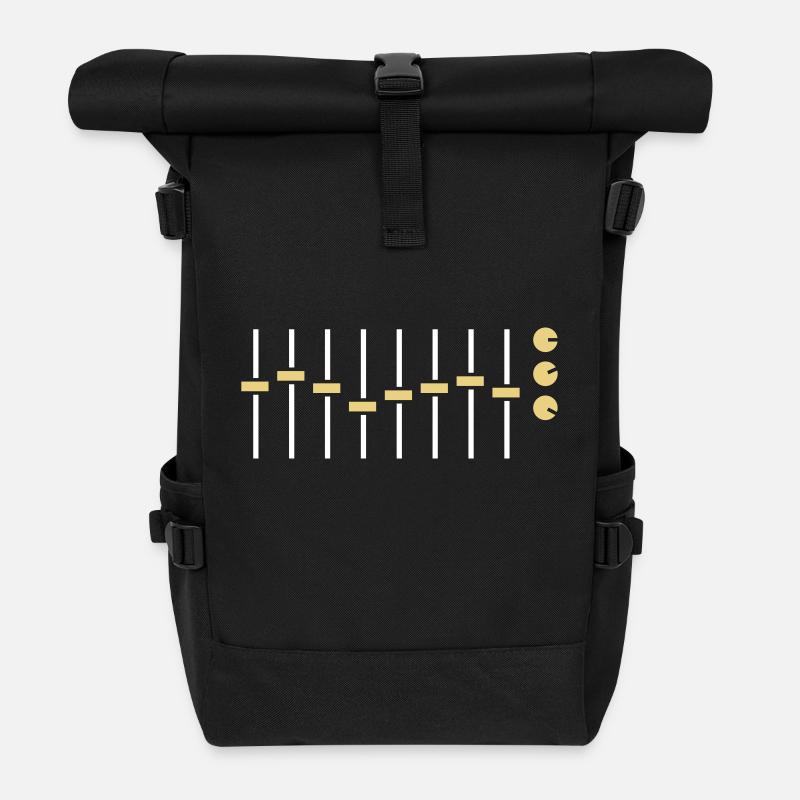 Mixing panel - Rolltop Rucksack - Schwarz