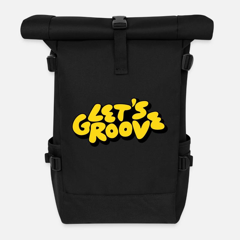 Let's groove - Sac à dos roll top - noir