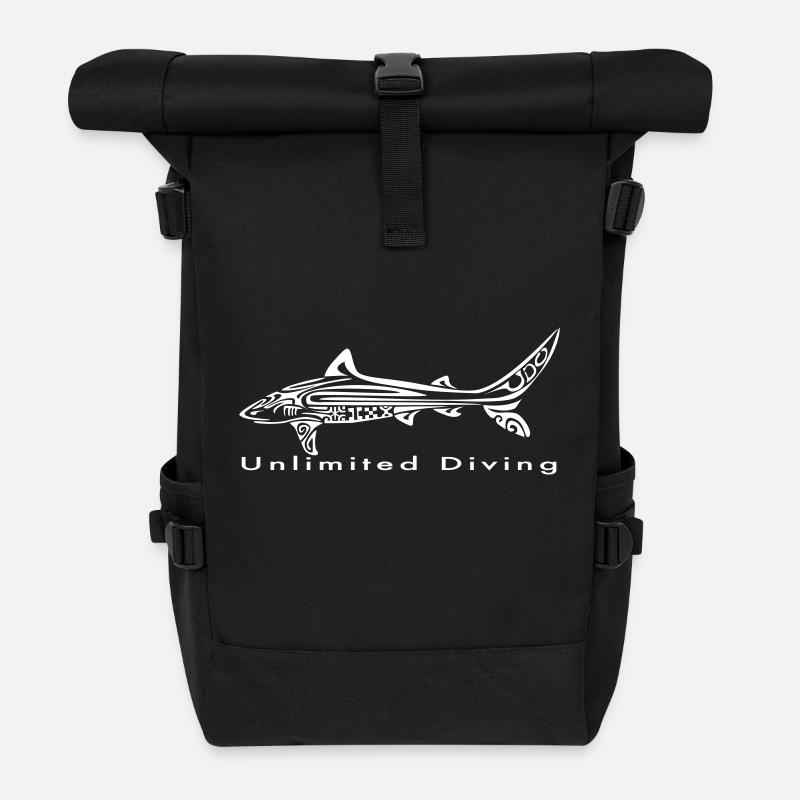 Tigerhai UD - Rolltop Rucksack - Schwarz