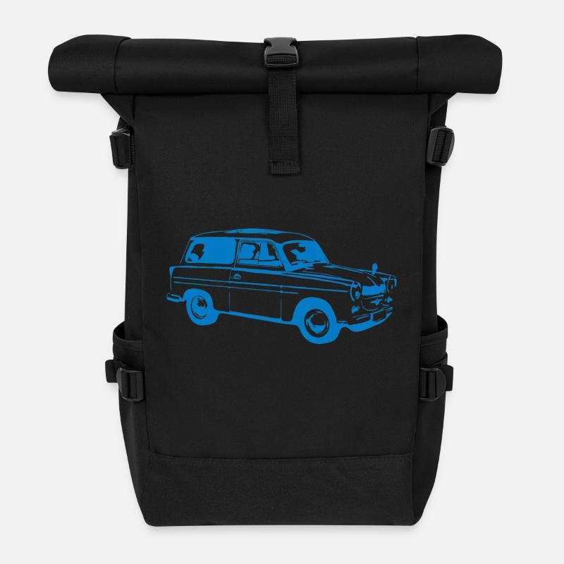  600 500 Kombi Tra - Rolltop Rucksack - Schwarz