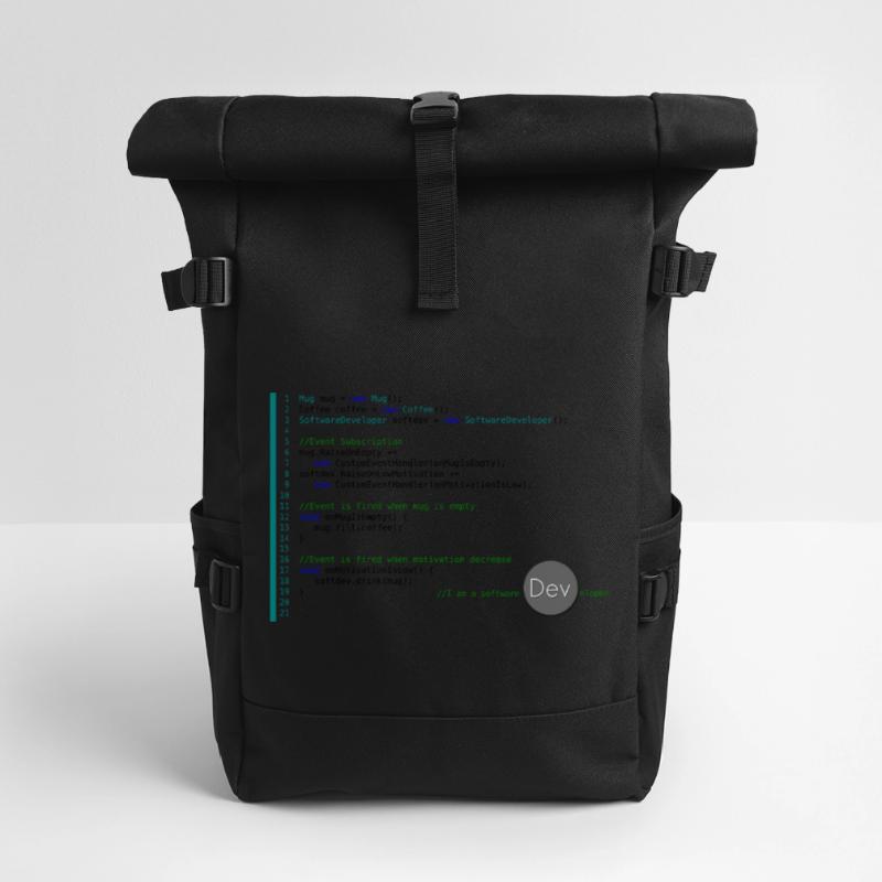 I am a Software Developer Rolltop Rucksack