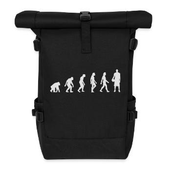 L'évolution du basket-ball - Sac à dos roll top - noir - Devant