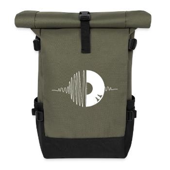 Vinyl Beat - Rolltop Rucksack - Olive/Schwarz - Vorne