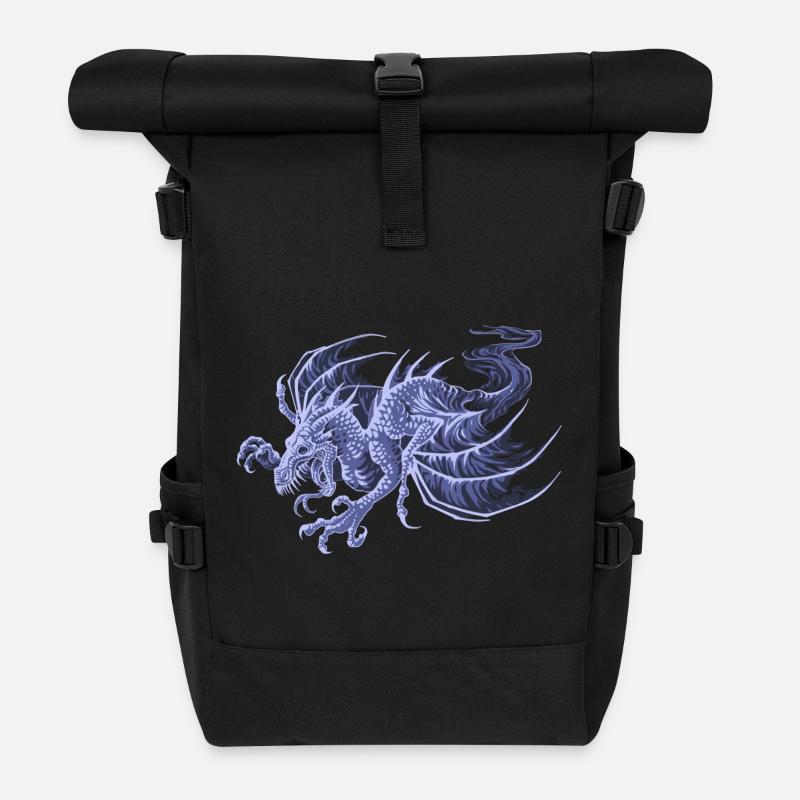 Drachengeist - Rolltop Rucksack - Schwarz