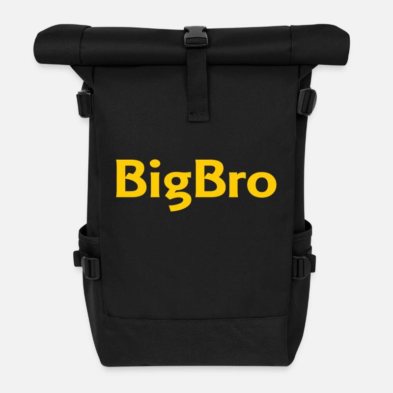 Big Bro - Sac à dos roll top - noir