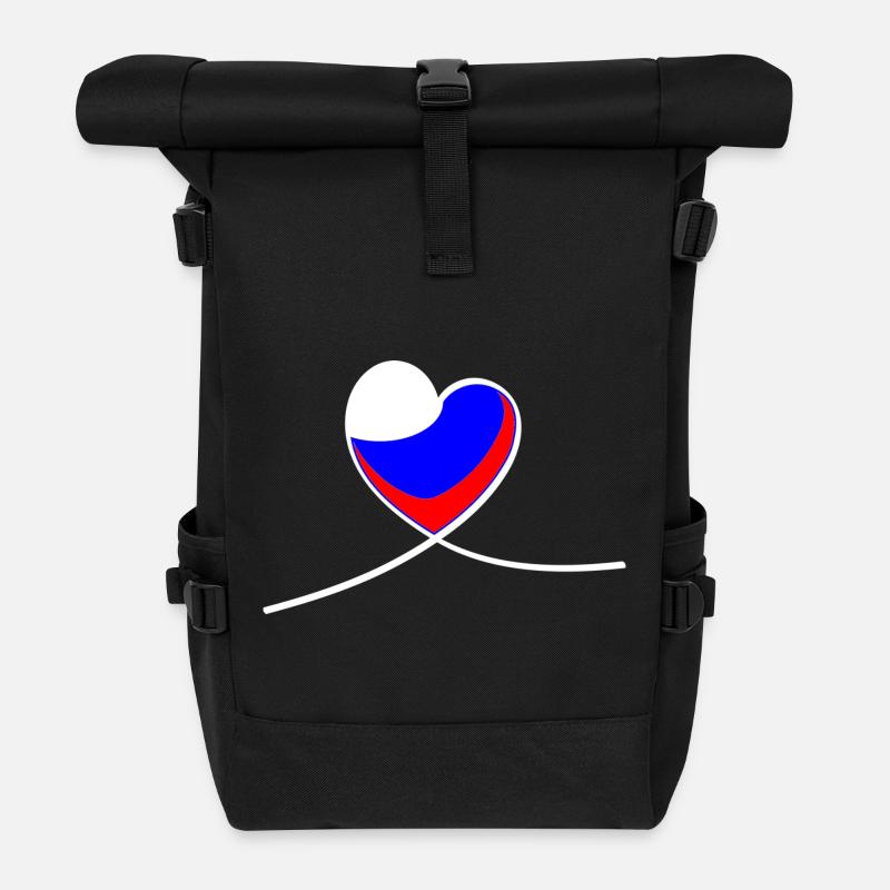 Coeur de la Russie - Sac à dos roll top - noir