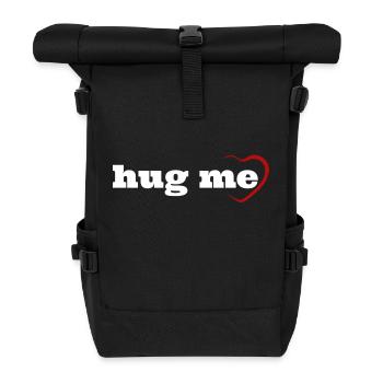 Hug me - Rolltop Rucksack - Schwarz - Vorne