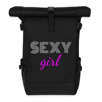 Sexy Girl - Roll Top Backpack - black - Front