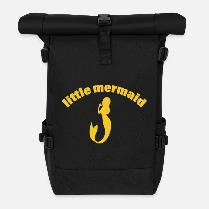 MERMAID - Rolltop Rucksack - Schwarz