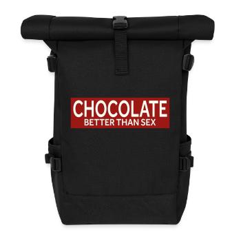 LE CHOCOLAT - MIEUX QUE LE SEXE - Sac à dos roll top - noir - Devant